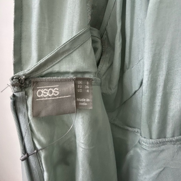 ASOS EDITION Petite Floral Beaded Mesh Dress Size: 4 - Picture 10 of 17